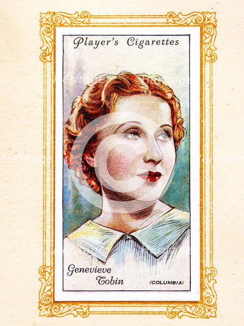 Genevieve Tobin, 1934.  Artist: Unknown.