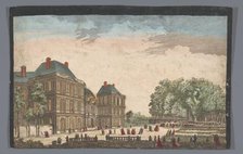 View of the Palais du Luxembourg in Paris seen from the garden, 1700-1799. Creator: Anon.