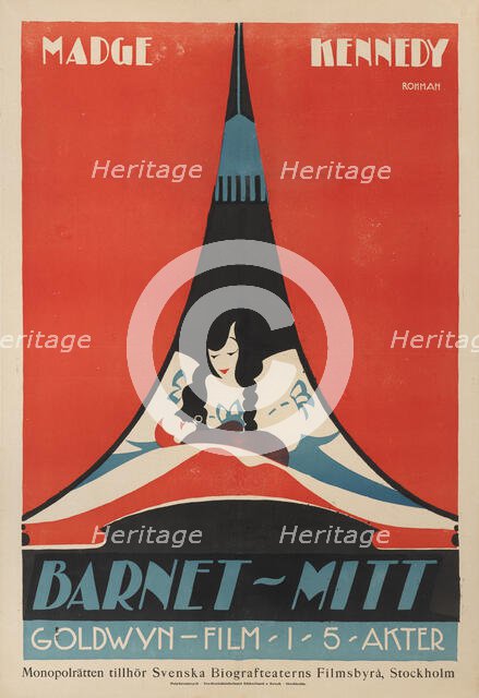 Movie poster "Baby Mine" by John S. Robertson and Hugo Ballin, 1917. Creator: Rohman, Eric (1891-1949).