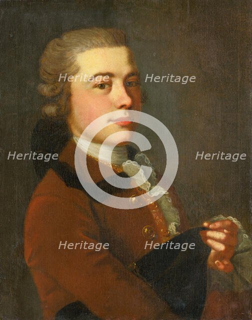 Portrait of an actor in the Berlin Opera, 1750-1770. Creator: Samuel Hanrich.