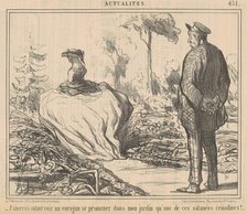 J'aimerais autant voir un ouragan ..., 19th century. Creator: Honore Daumier.