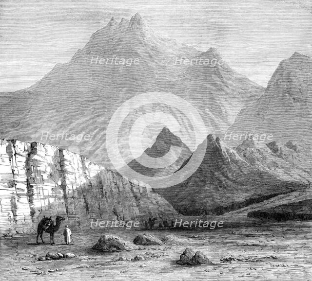 Jebel-El-Nur, regarded by Dr. Beke as Mount Sinai, 1874. Creator: Unknown.