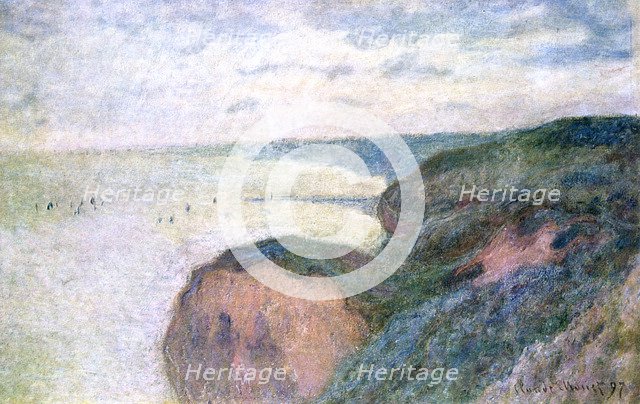 'Steep Cliffs near Dieppe', 1897. Artist: Claude Monet