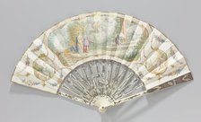 Folding paper fan with wedding scene, c.1765-c.1780.  Creator: Anon.