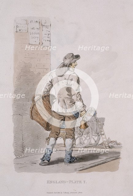 A dustman, Provincial Characters, 1813. Artist: Anon