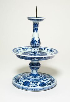 Pricket Candlestick, Qing dynasty (1644-1911), Qianlong reign mark (1736-1795), 18th/19th cent. Creator: Unknown.
