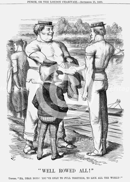 'Well Rowed All!', 1869. Artist: Joseph Swain