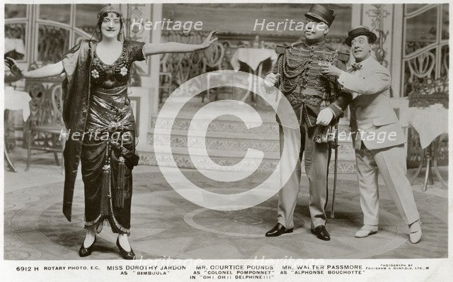 Members of the cast of Oh! Oh! Delphine!!!, c1916.Artist: Rotary Photo