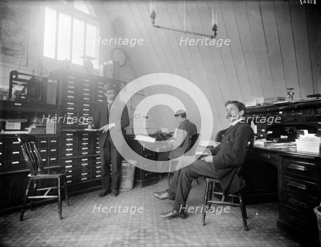 An office at the Church Army Press, Oxford, Oxfordshire, c1860-c1922. Artist: Henry Taunt