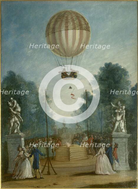 Ascension of Charles and Robert, at the Tuileries, December 1, 1783. Creator: Unknown.