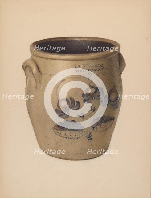 Crock, c. 1939. Creator: George Loughridge.