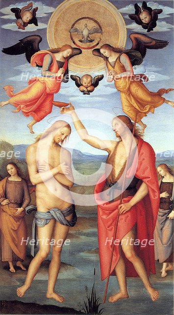 Baptism of Christ, c. 1512. Artist: Perugino (ca. 1450-1523)