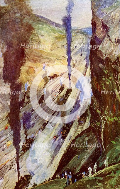 'The Conquerors', Culebra Cut, Panama Canal, Panama, 1926. Artist: Unknown