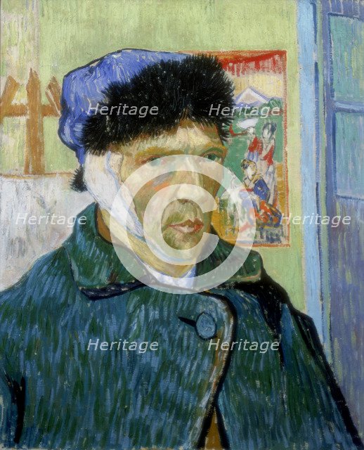 'Self-Portrait with Bandaged Ear', 1889. Artist: Vincent van Gogh