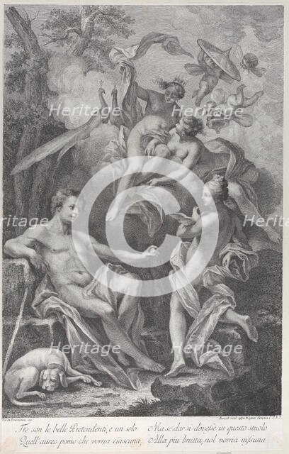 The Judgment of Paris, 1748-88. Creator: Fabio Berardi.