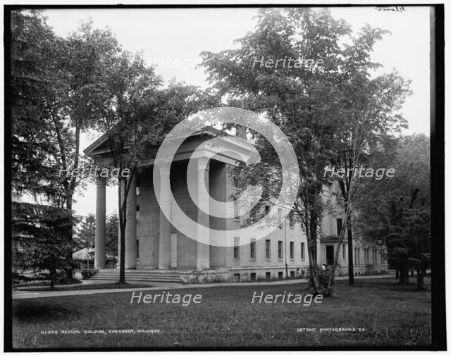 Medical building, U. of M. University of Michigan, Ann Arbor, Michigan, between 1890 and 1901. Creator: Lycurgus S. Glover.