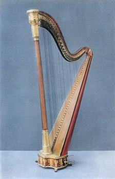 'Double-pedal harp made by Erard Frères, Paris, mid-nineteenth century', 1948. Artist: Unknown.