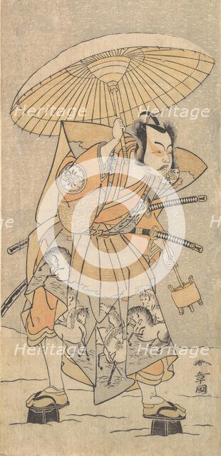 The Second Nakamura Juzo as a Samurai, 1773 or 1774. Creator: Shunsho.