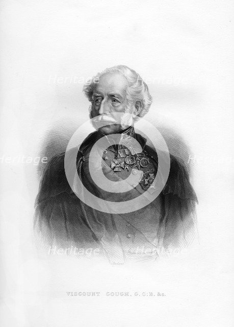 Hugh Gough, 1st Viscount Gough, British field-marshal, 19th century. Artist: Unknown