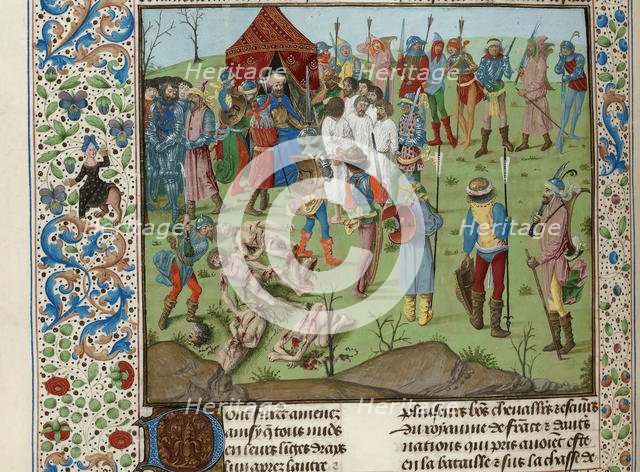 Masacre of the Christians after the Battle of Nicopolis, ca 1470-1475. Creator: Anonymous.