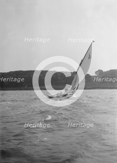 The 6 Metre sloop 'Euterpe'. Creator: Kirk & Sons of Cowes.