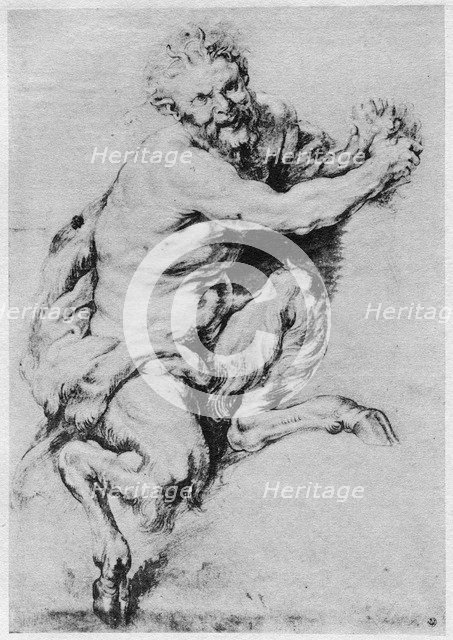 Study of a Satyr, 1913.Artist: Peter Paul Rubens