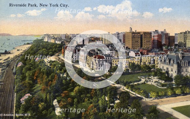 Riverside Park, New York City, New York, USA, 1916. Artist: Unknown