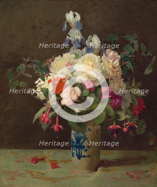 Vase of Flowers, 1875. Creator: George Cochran Lambdin.