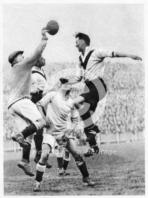 Goalmouth action at Clapton Orient, London, 1926-1927. Artist: Unknown