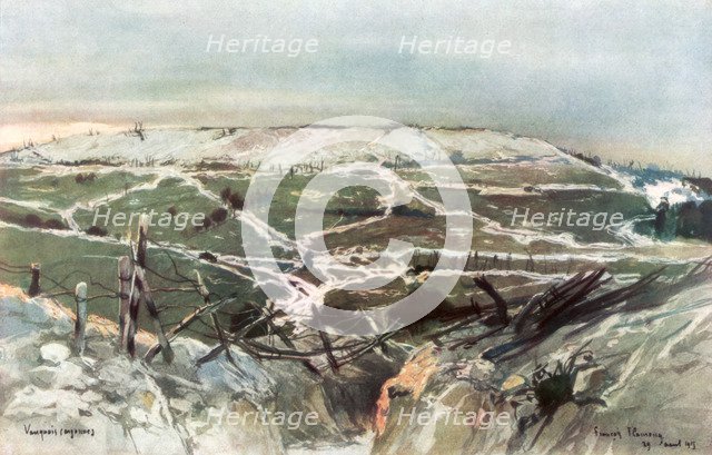 'Vauquois', 29th August 1915, (1926).Artist: Francois Flameng