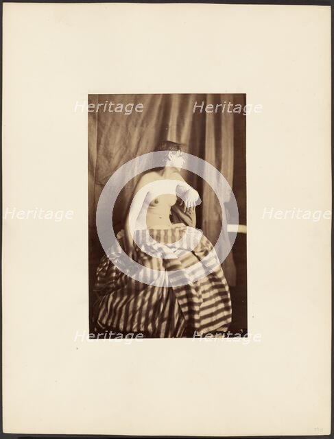 Nude study, 1853-1854. Creator: Eugène Durieu.