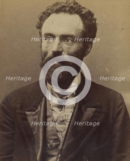 Gordon. Max. 39 ans, né le 20/8/54 à Vilna (Italie). Employé de commerce. Anarchiste. 2/7/94., 1894. Creator: Alphonse Bertillon.