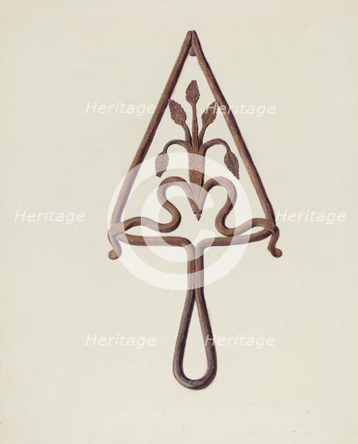 Trivet, c. 1939. Creator: Fritz Boehmer.