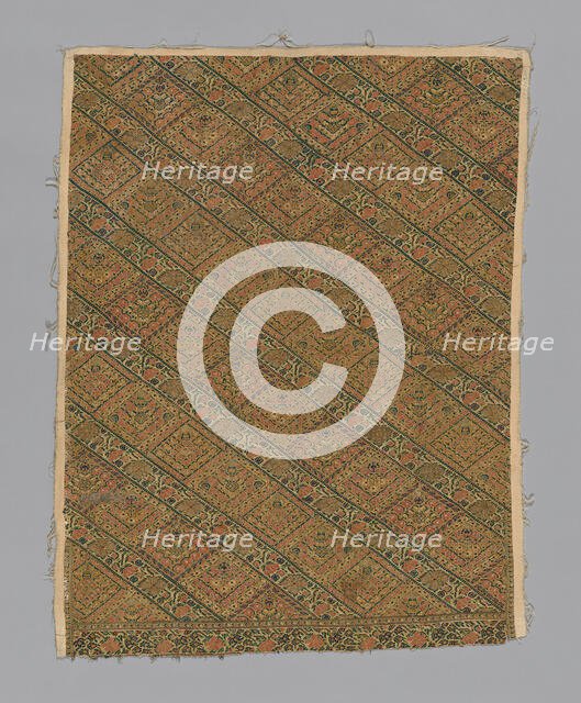 Fragment, Iran, 19th century. Creator: Unknown.