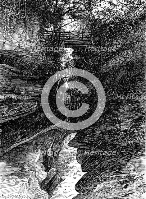 Sketches in Nidderdale, Yorkshire: Gorge of How Stean Beck, 1883. Creator: Unknown.