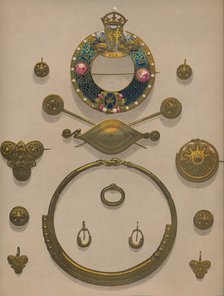 'Gold Ornaments and Brooch', 1863.  Artist: Robert Dudley.