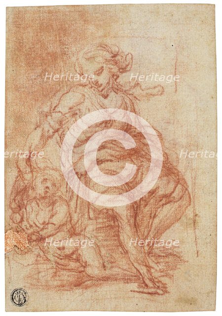 Seated Mother and Child, n.d. Creator: Alessandro Casolani della Torre.