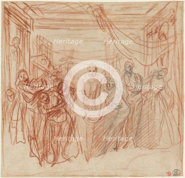 Italian Comedians Taking Their Bows, c. 1718. Creator: Jean-Antoine Watteau.