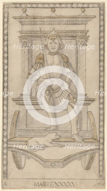 Marte (Mars), c. 1465. Creator: Master of the E-Series Tarocchi.