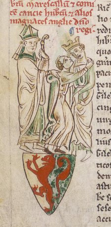 Illustration from a letter containing details of the Magna Carta, c1215. Creator: Unknown.