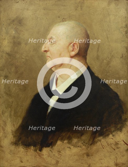 Portrait of Anton Bruckner (1824-1896), 1885.