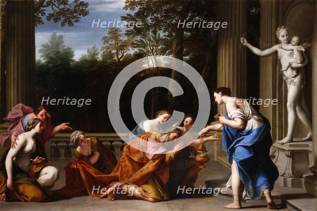 The idolatry of King Solomon, 1697. Creator: Franceschini, Marcantonio (1648-1729).