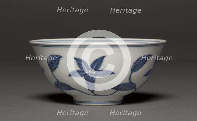 Bowl with Lily Scrolls, 1465-1487. Creator: Unknown.