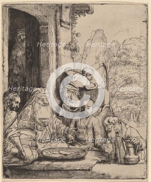 Abraham Entertaining the Angels, 1656. Creator: Rembrandt Harmensz van Rijn.