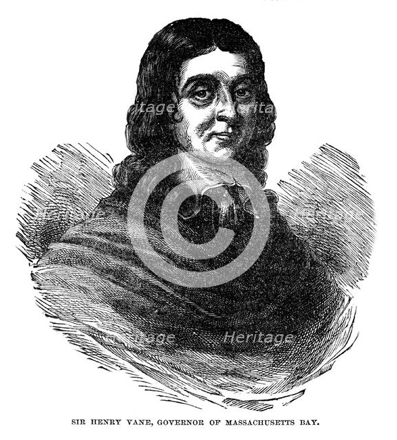 Sir Henry Vane, governor of Massachusetts, 1872. Artist: Unknown