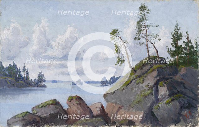 Shore Landscape, c1880-1910. Creator: Ellen Favorin.