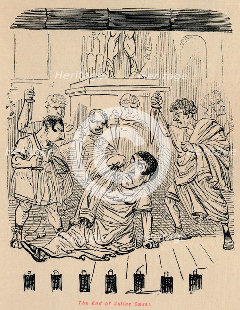 'The End of Julius Caesar', 1852. Artist: John Leech.
