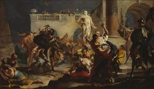 The Rape of the Sabine women, 1718-1719. Creator: Tiepolo, Giambattista (1696-1770).