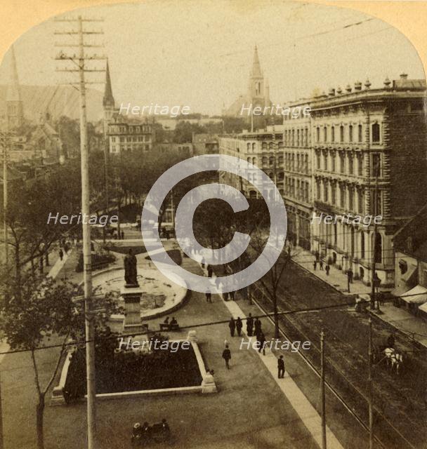 'Victoria Square, Montreal, Canada', 1904. Creator: Unknown.