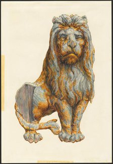 Lion, c. 1939. Creator: Katharine Merrill.